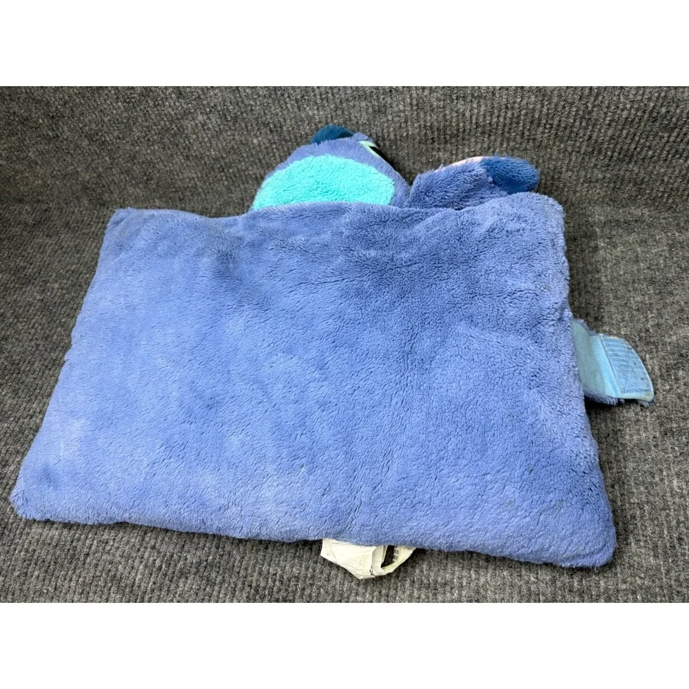 Disney Parks Stitch Pillow Pet Blue Plush Lilo & Stitch Large Foldable Cushion